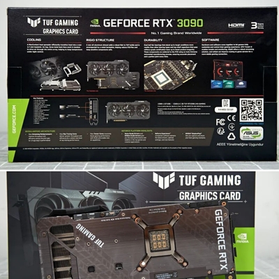 Czarna karta graficzna ETH Mining Rig 24 GB ASUS TUF GeForce RTX 3090
