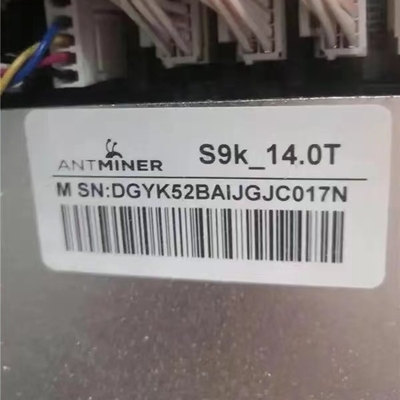 1148W Asic Bitmain Antminer S9K 14T Używana cyfrowa maszyna do wydobywania walut
